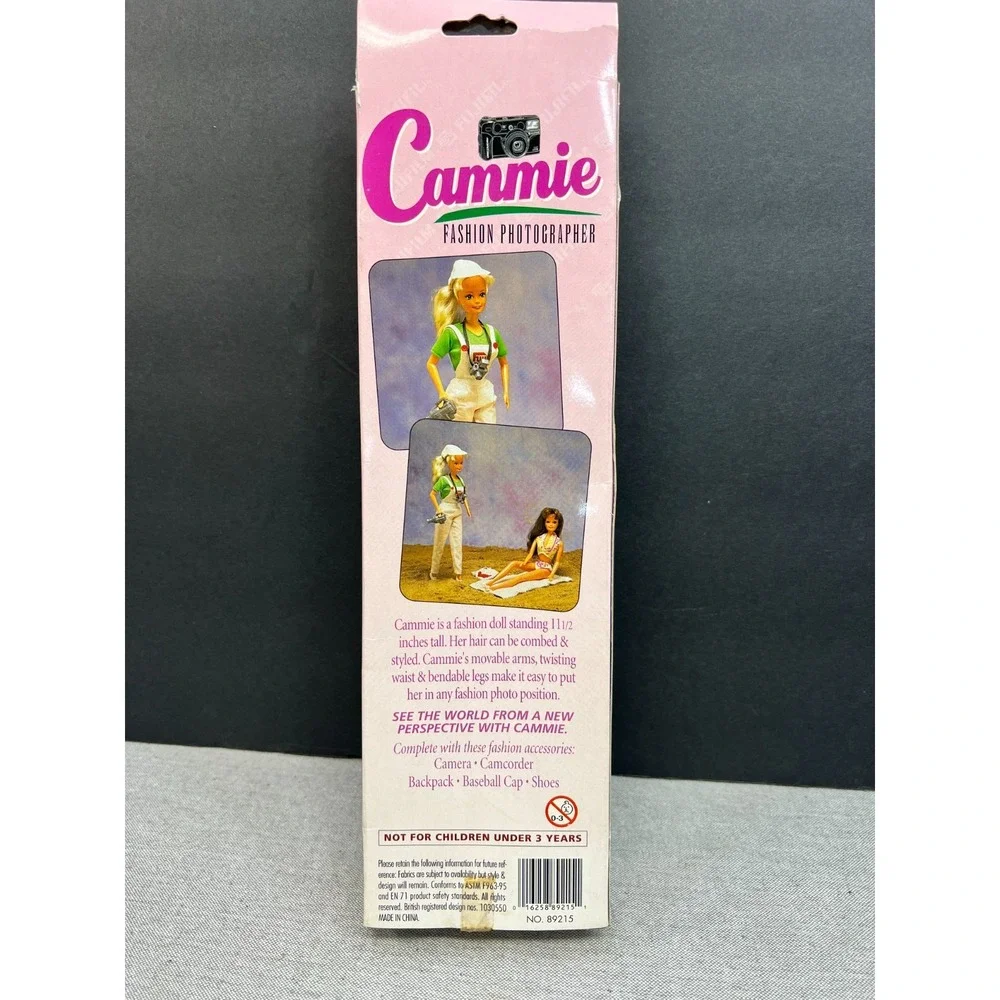 Fujifilm Cammie Fashion Photographer Barbie Doll & Accessories From 1990's Rare
